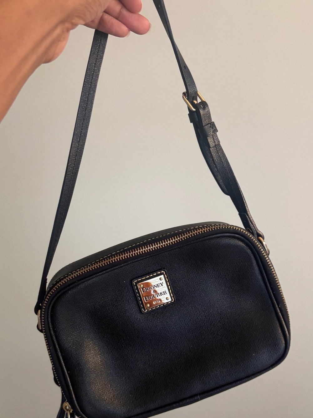 Dooney & Bourke Black Leather Small Bag - Picture 5 of 5